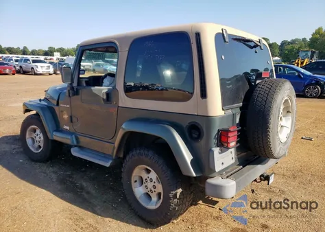 2002 Jeep Wrangler / Tj Sahara из США, поврежденный, VIN 1J4FA59S52P748031